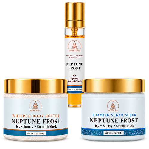 Neptune Frost Bundle: Body Butter, Scrub & Oil Set