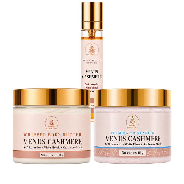 Venus Cashmere Bundle: Body Butter, Scrub & Oil Set