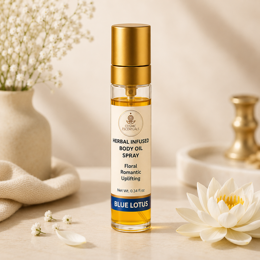 Blue Lotus Herbal Body Oil Spray