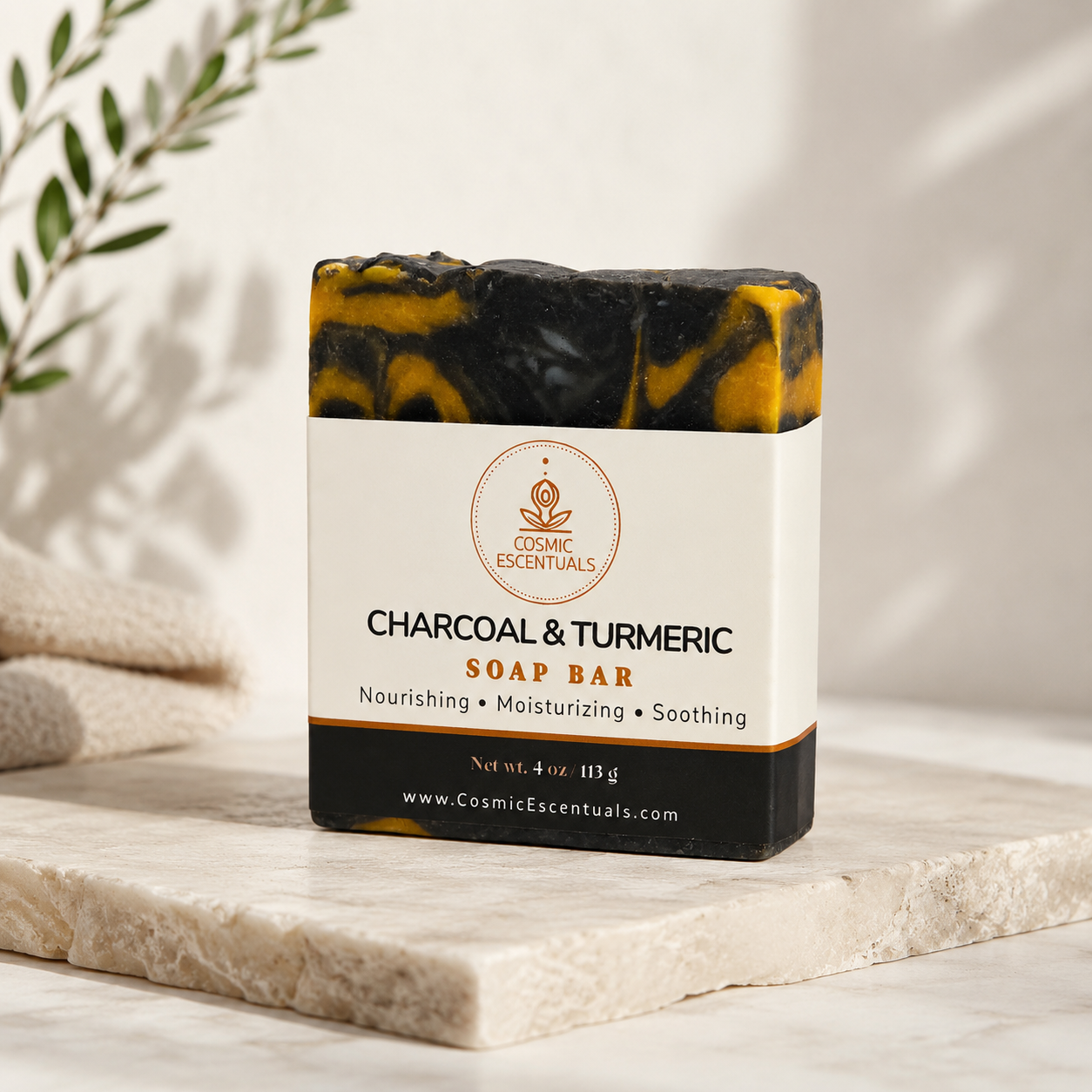 Men's Charcoal & Turmeric Soap Bar