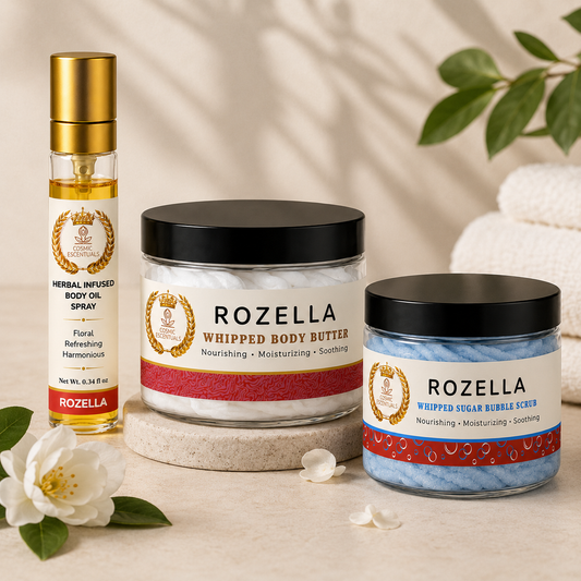 Rozella Bundle – Body Butter & Sugar Scrub Set
