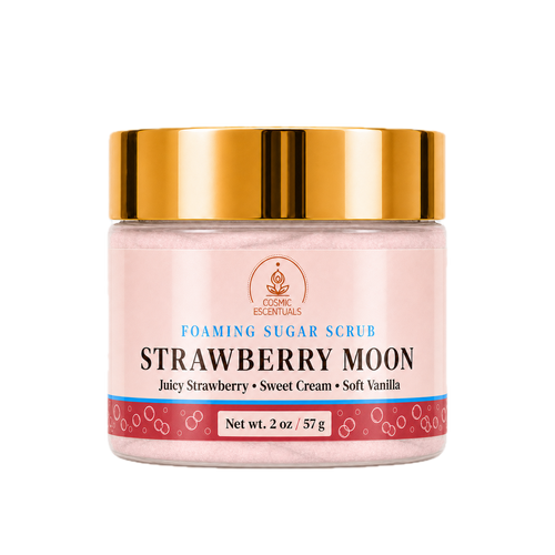 Mini Strawberry Moon Foaming Sugar Scrub (2oz)