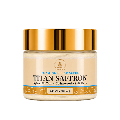 Mini Titan Saffron Foaming Sugar Scrub (2oz)