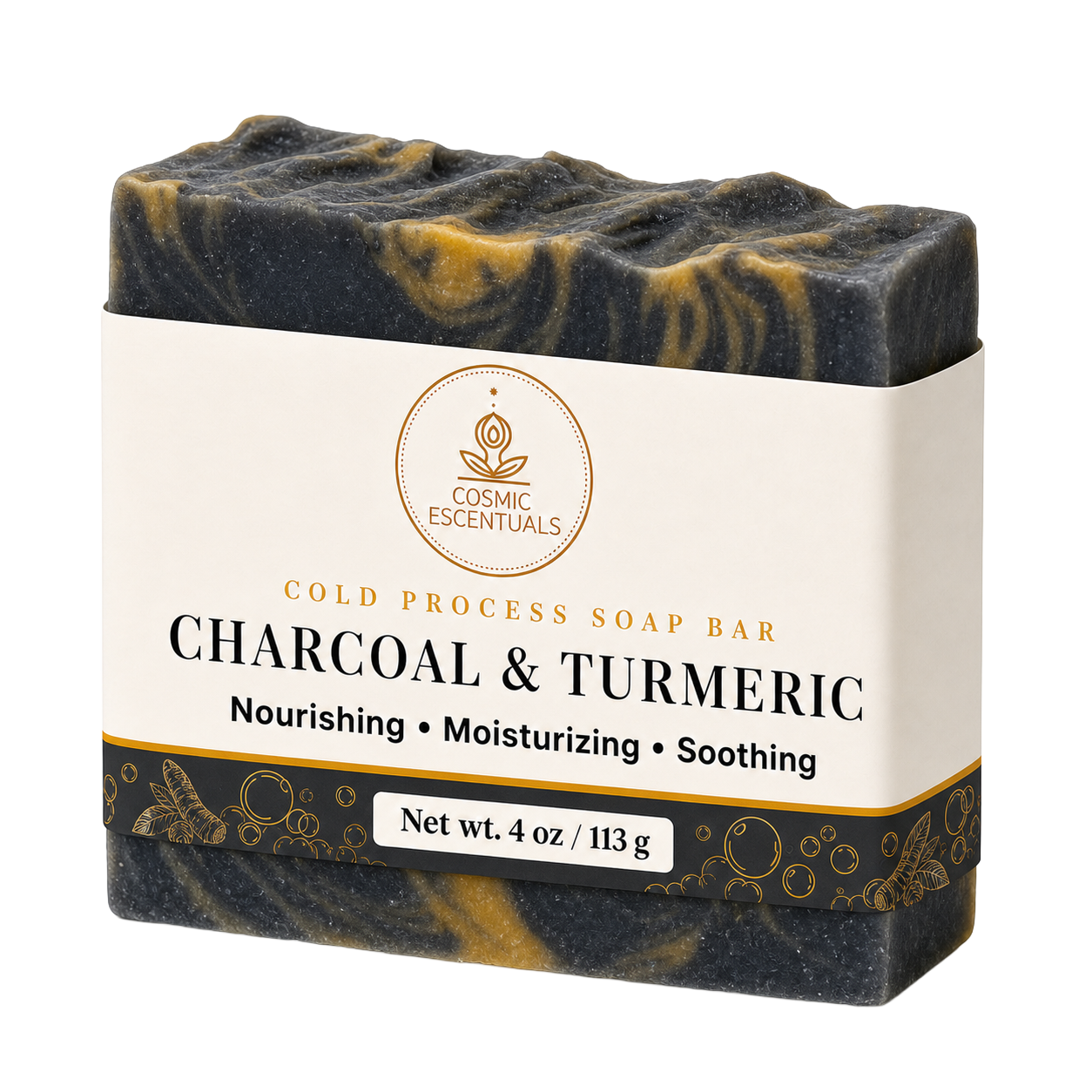 Charcoal and Turmeric Soap Bar