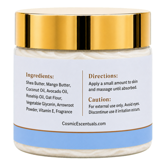 Neptune Frost Whipped Body Butter back label