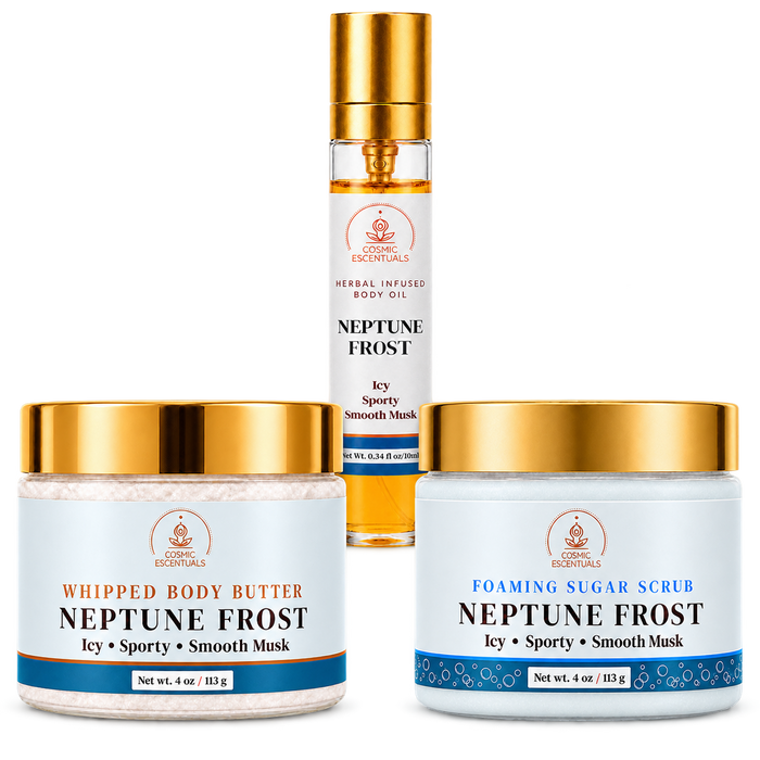 Neptune Frost Bundle: Body Butter, Scrub & Oil Set