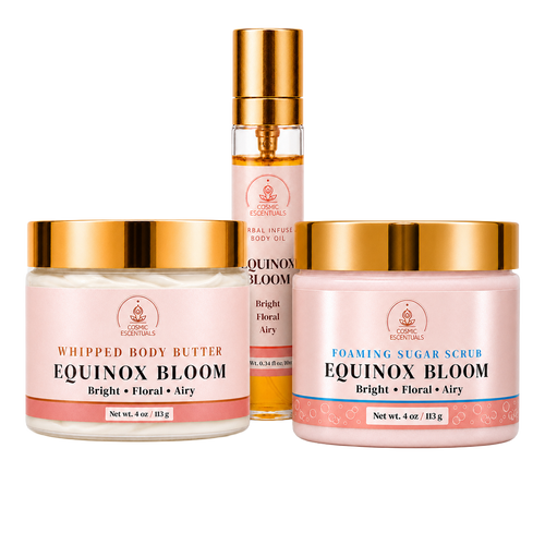 Equinox Bloom Bundle: Body Butter, Scrub & Oil Set