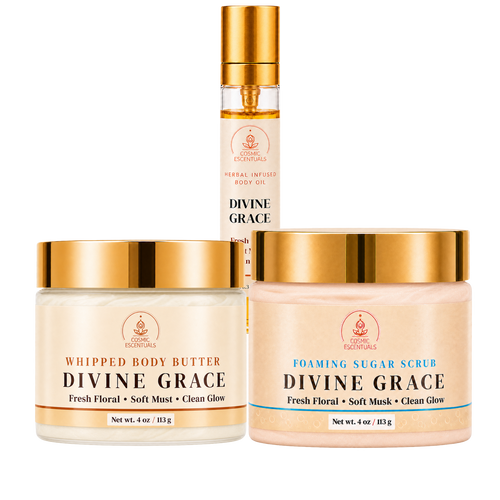 Divine Grace Bundle: Body Butter, Scrub & Oil Set