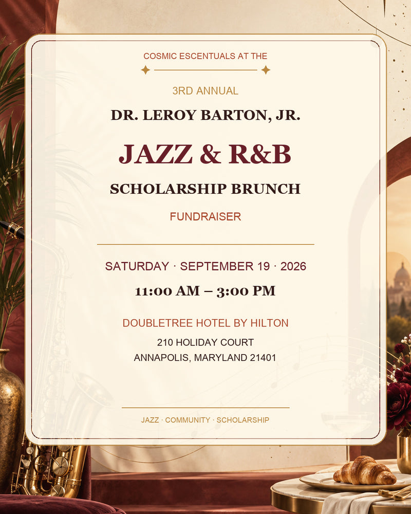 3rd Annual Dr. Leroy Barton, Jr. Jazz and R&B Scholarship Brunch Fundraiser