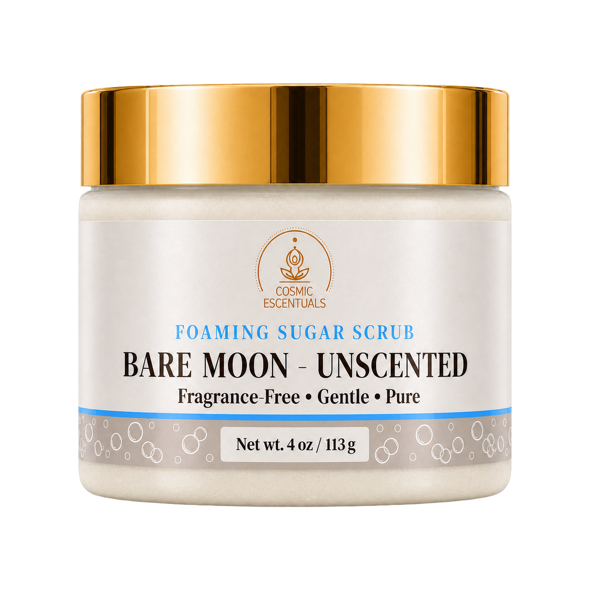 Bare Moon Unscented Foaming Sugar Scrub