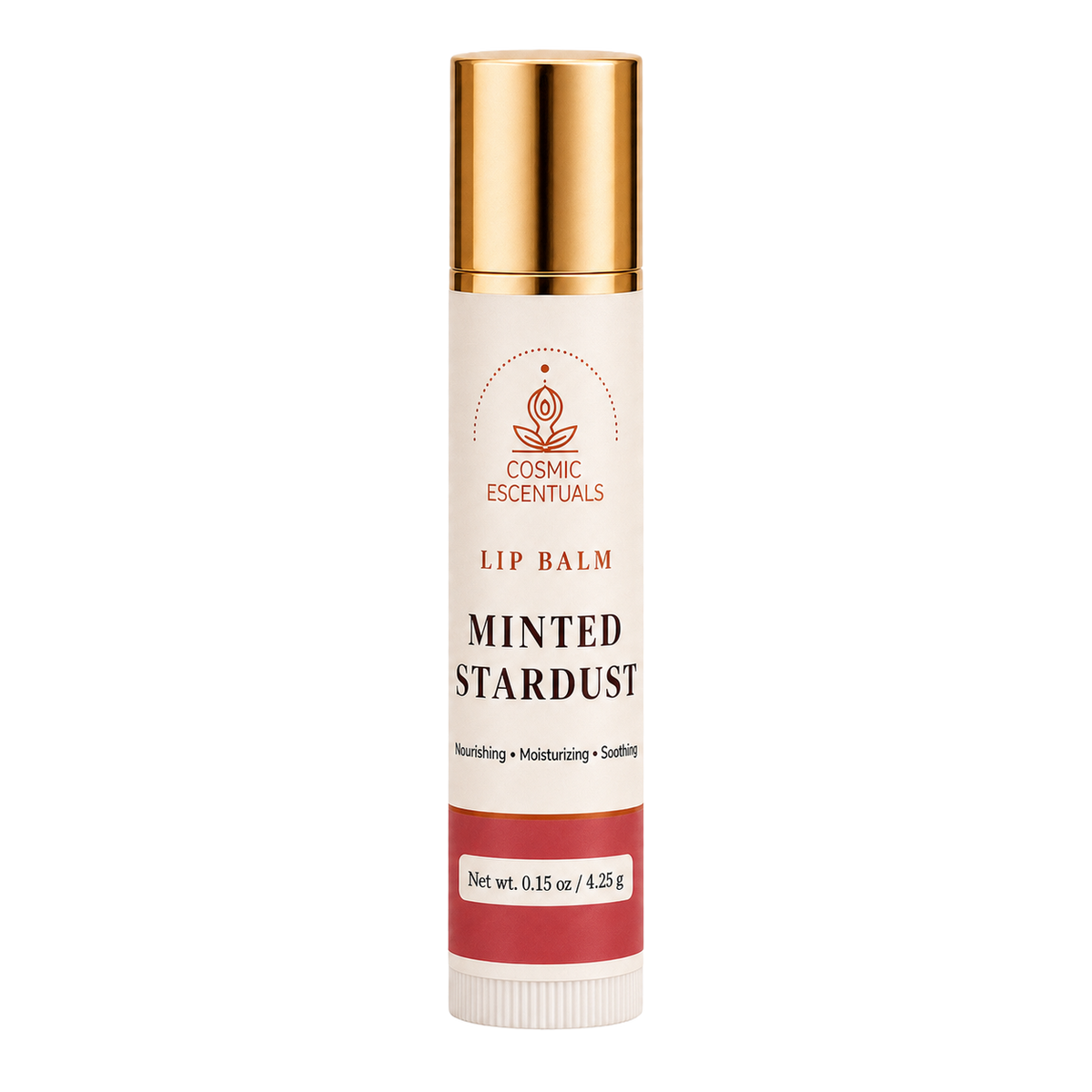 Minted Stardust Lip Balm tube shown on its own against a plain background.
