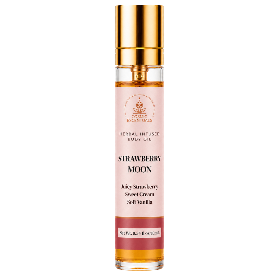 Strawberry Moon Herbal Body Oil Spray