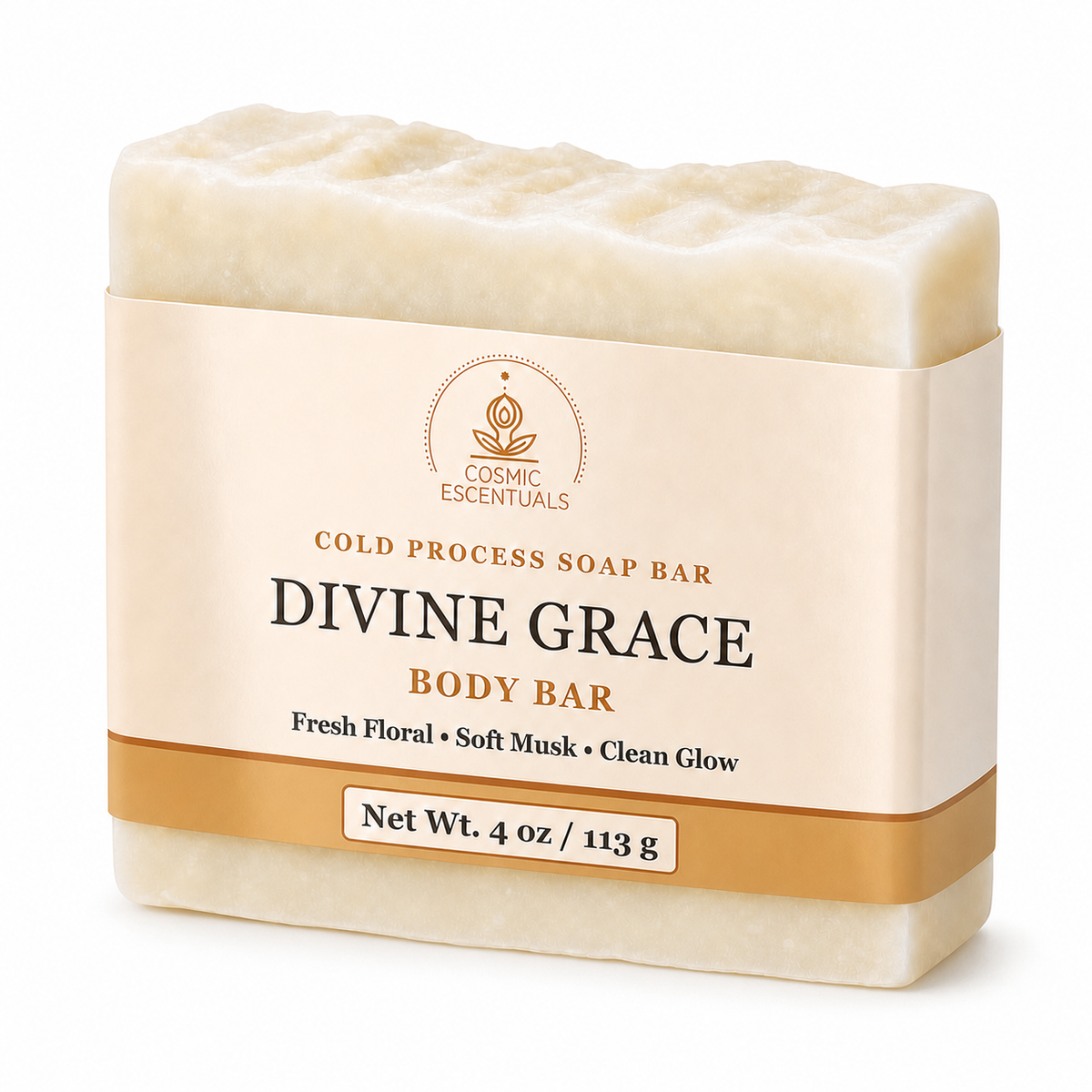 Divine Grace Body Bar photographed on a clean white background.