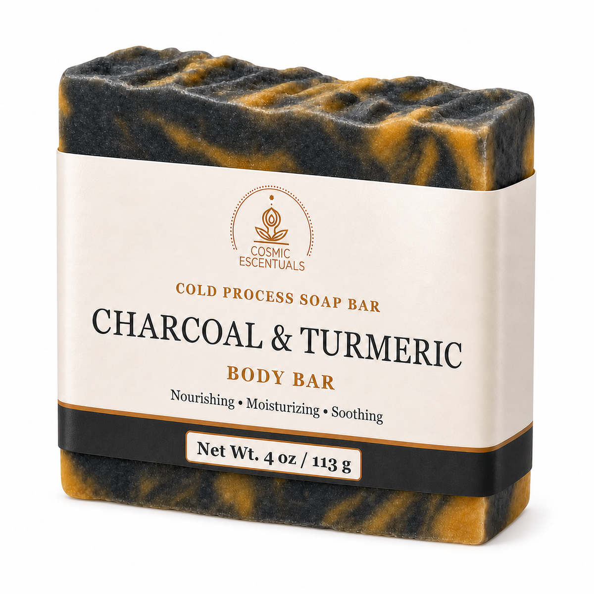 Charcoal & Turmeric Body Bar