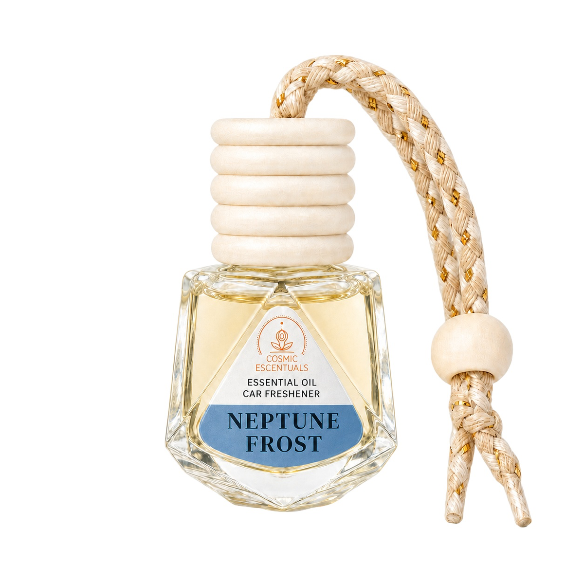 Neptune Frost Essential Oil Car Freshener bottle photographed on a clean white background.