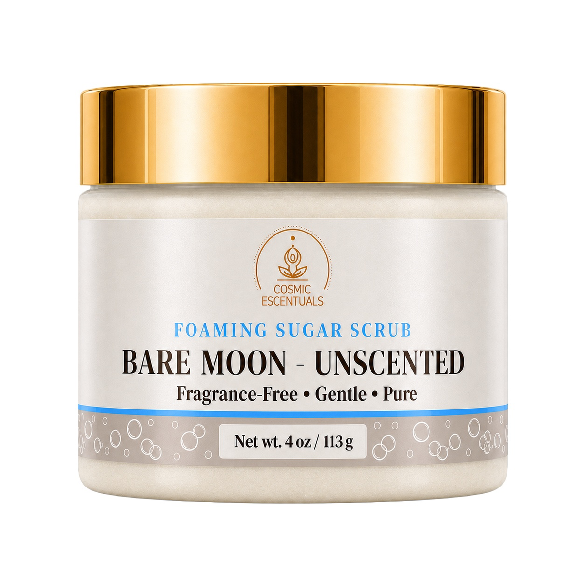 Bare Moon Unscented Foaming Sugar Scrub