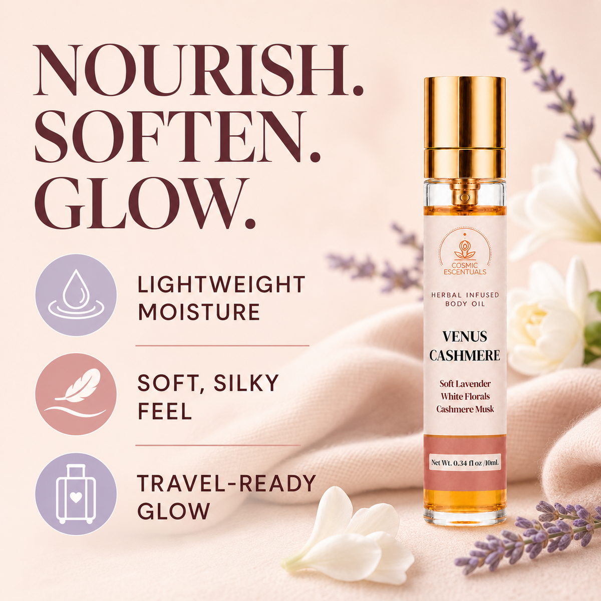 Venus Cashmere Herbal Body Oil Spray