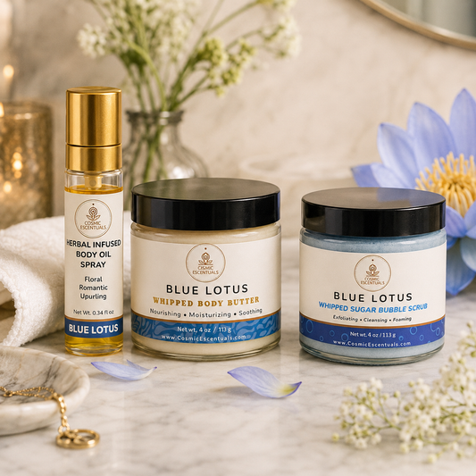 Blue Lotus Bundle – Body Butter & Sugar Scrub Set