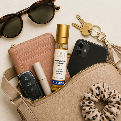 Blue Lotus Herbal Body Oil Spray