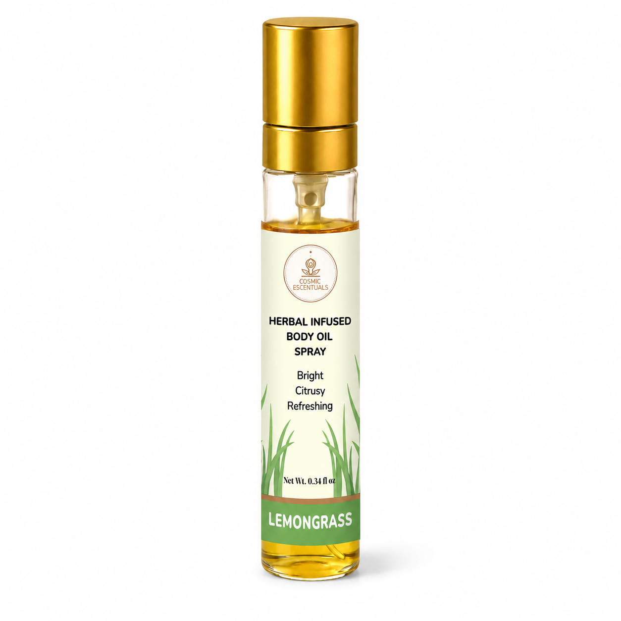Lemongrass Herbal Infused Body Oil Spray