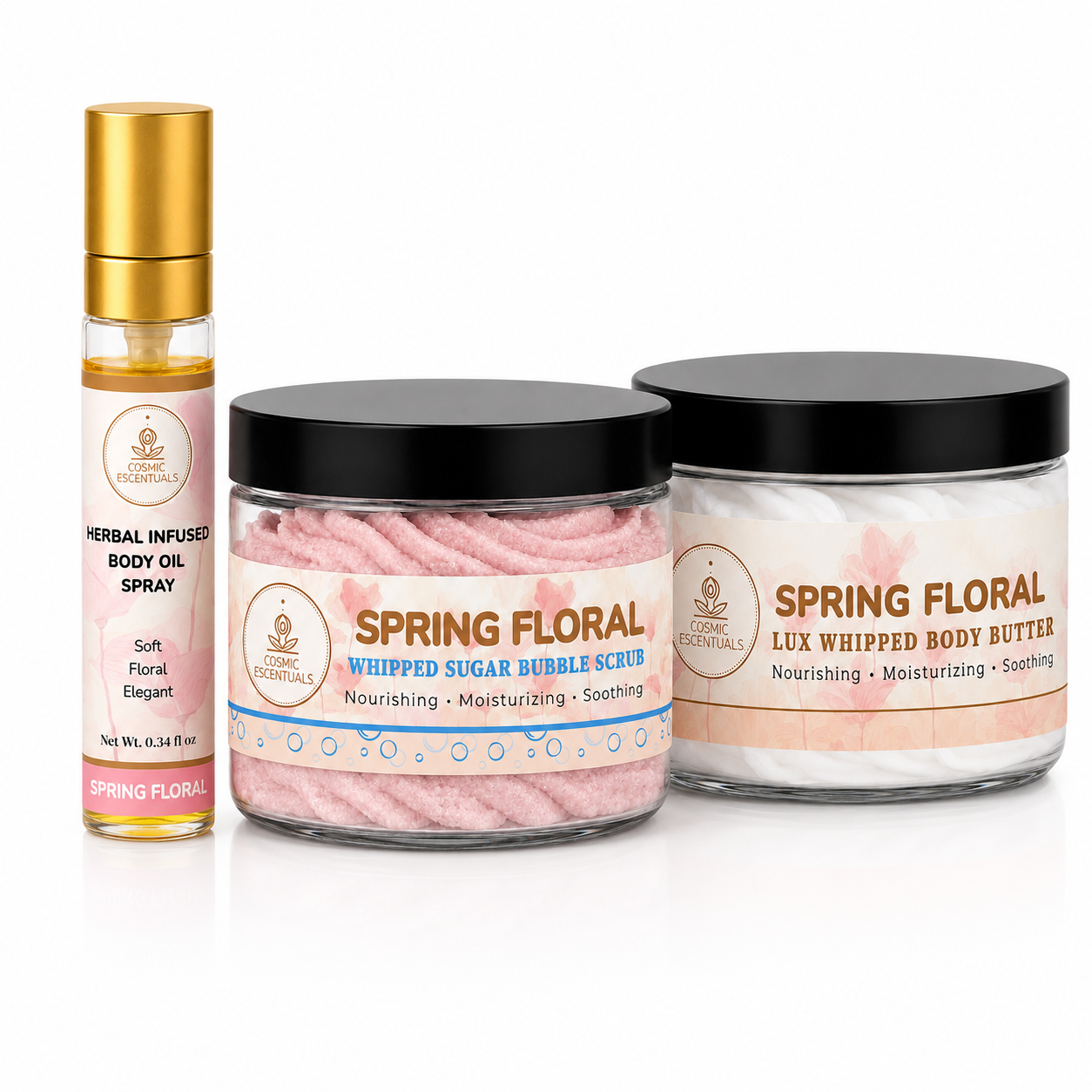Spring Floral Bundle - Butter and Sugar Scrub Set
