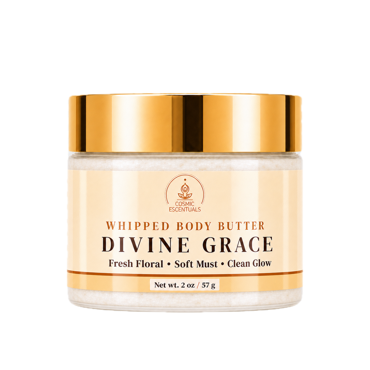 Divine Grace Whipped Body Butter 2oz jar shown on its own against a plain background.