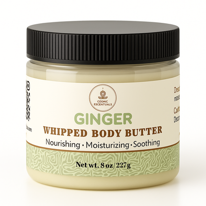 Ginger Whipped Body Butter jar, 8 oz (227 g), screw-top lid