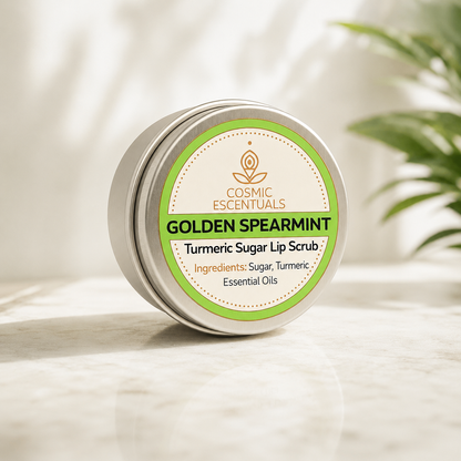 Golden Spearmint | Natural Turmeric Sugar Lip Scrub