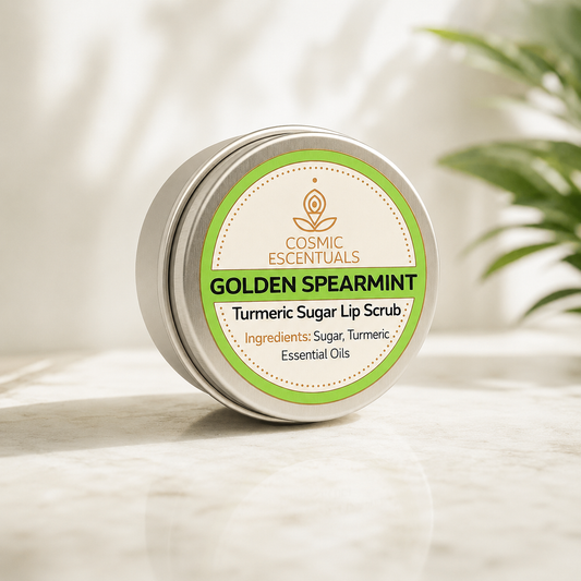 Golden Spearmint | Natural Turmeric Sugar Lip Scrub