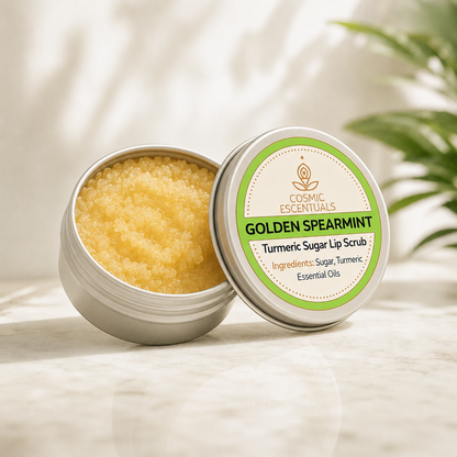 Golden Spearmint | Natural Turmeric Sugar Lip Scrub