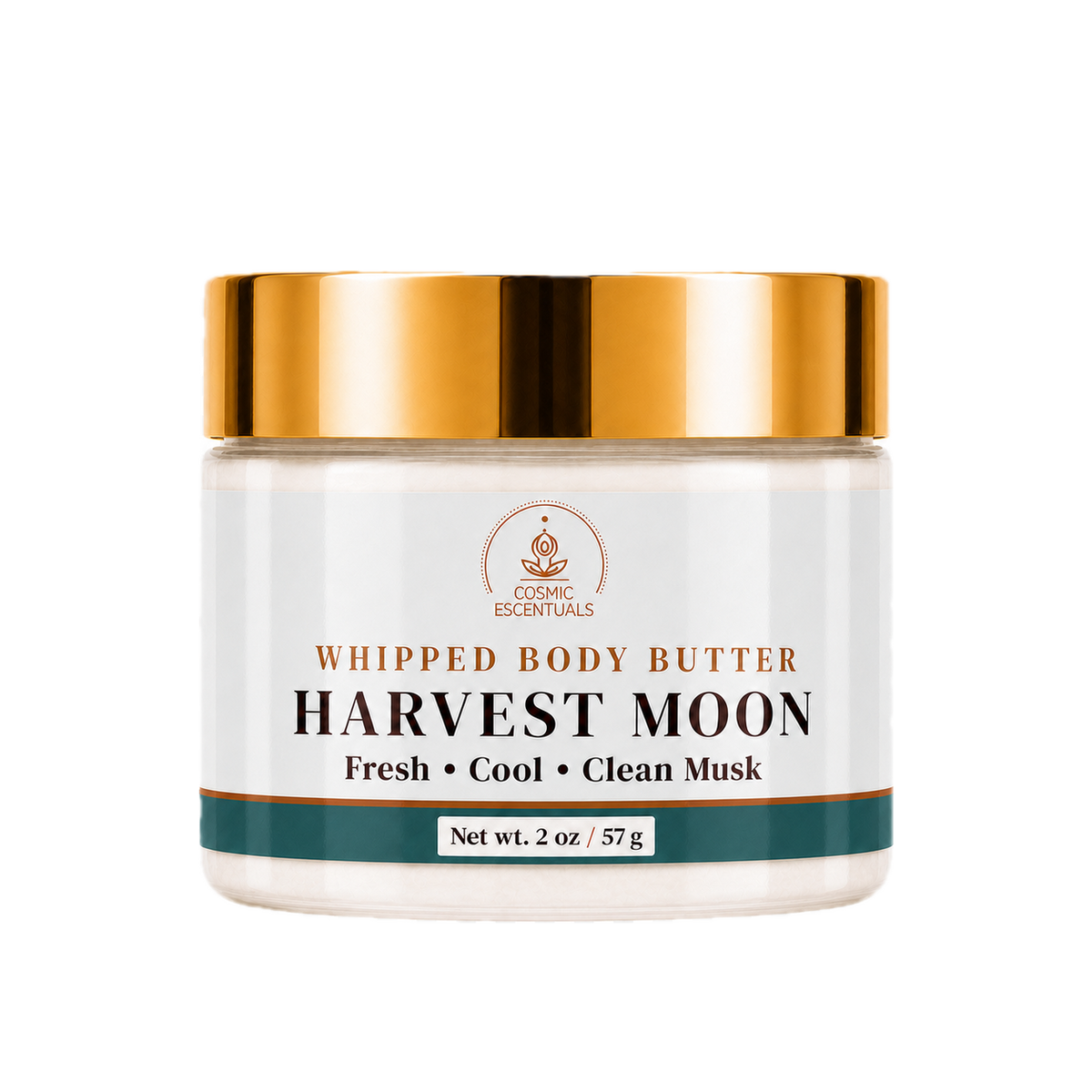 Harvest Moon Whipped Body Butter 2oz jar shown on its own against a plain background.