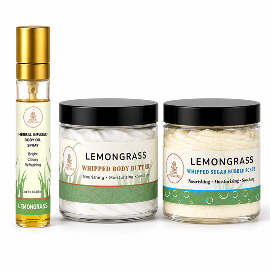 Lemongrass Bundle – Body Butter, Scrub & Oil Set