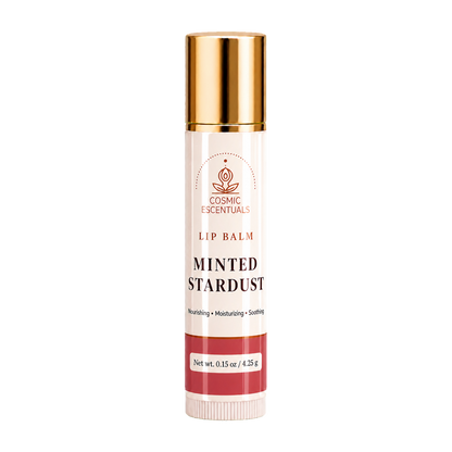 Minted Stardust Lip Balm tube, part of the Lip Care Bundle.