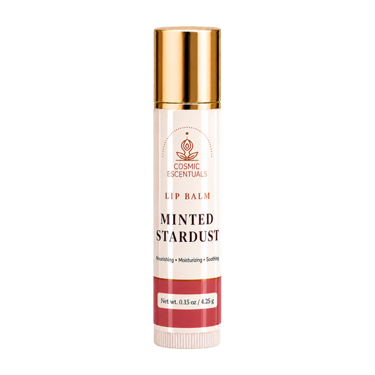 Minted Stardust Lip Balm tube, part of the Lip Care Bundle.