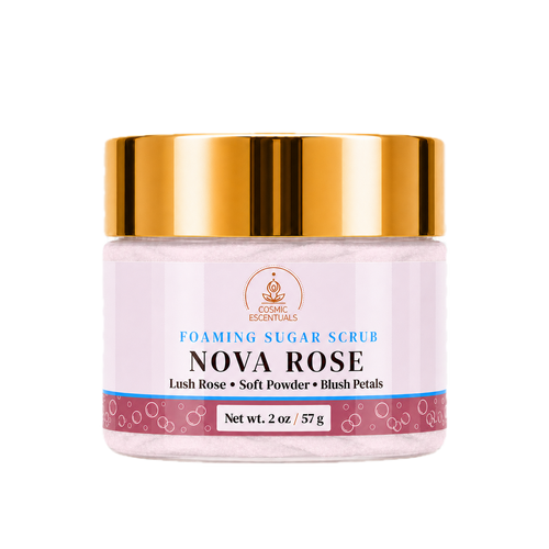 Mini Nova Rose Foaming Sugar Scrub (2oz)