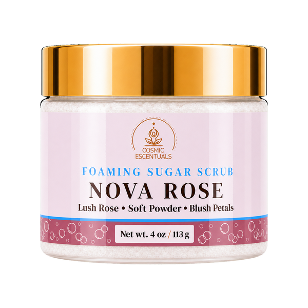 Nova Rose Foaming Sugar Scrub