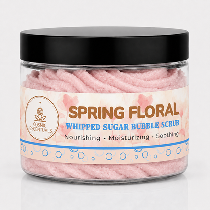 Spring Floral Whipped Sugar Bubble Scrub