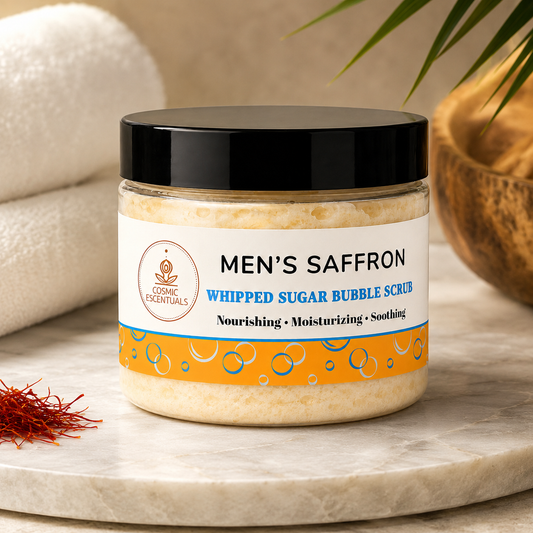 Men's Saffron Whipped Sugar Bubble Scrub
