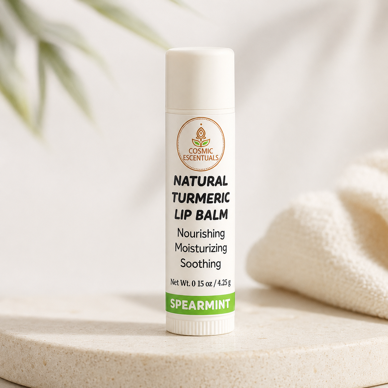Natural Turmeric Spearmint Lip Balm