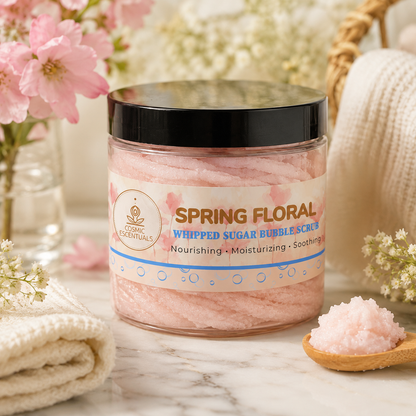 Spring Floral Whipped Sugar Bubble Scrub