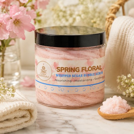 Spring Floral Whipped Sugar Bubble Scrub