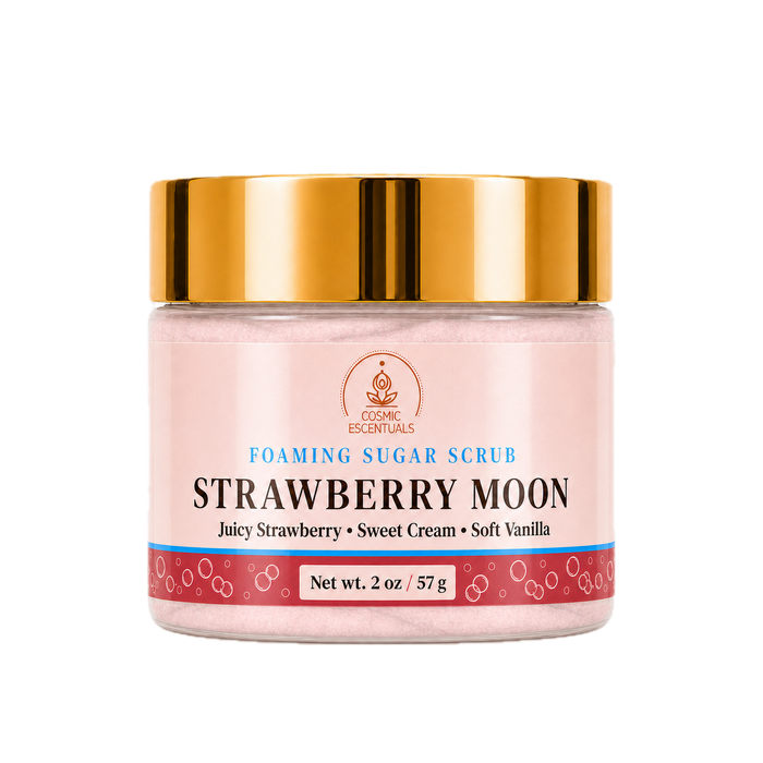 Mini Strawberry Moon Foaming Sugar Scrub (2oz)