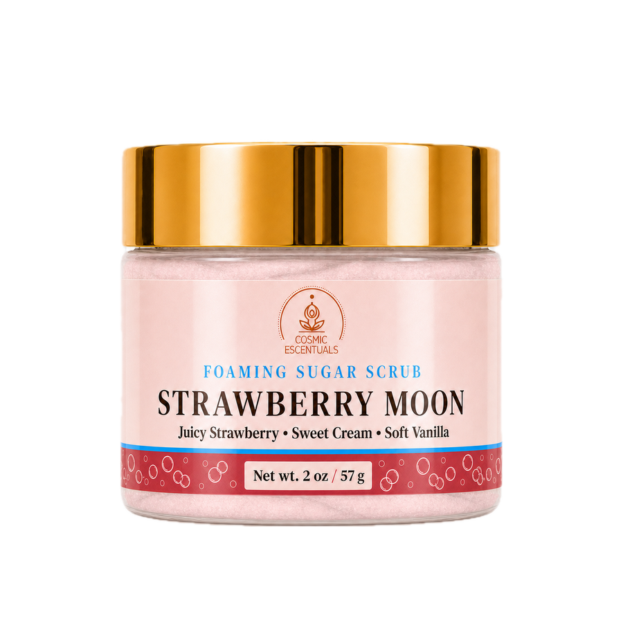 Mini Strawberry Moon Foaming Sugar Scrub (2oz) - 2oz