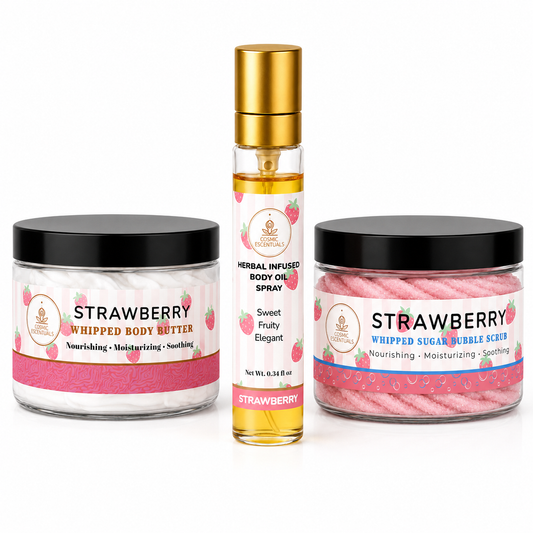 Strawberry Bundle – Body Butter & Sugar Scrub Set