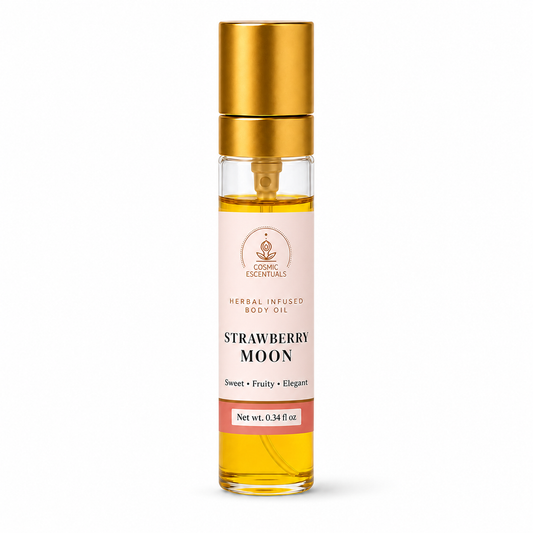 Strawberry Moon Herbal Body Oil Spray