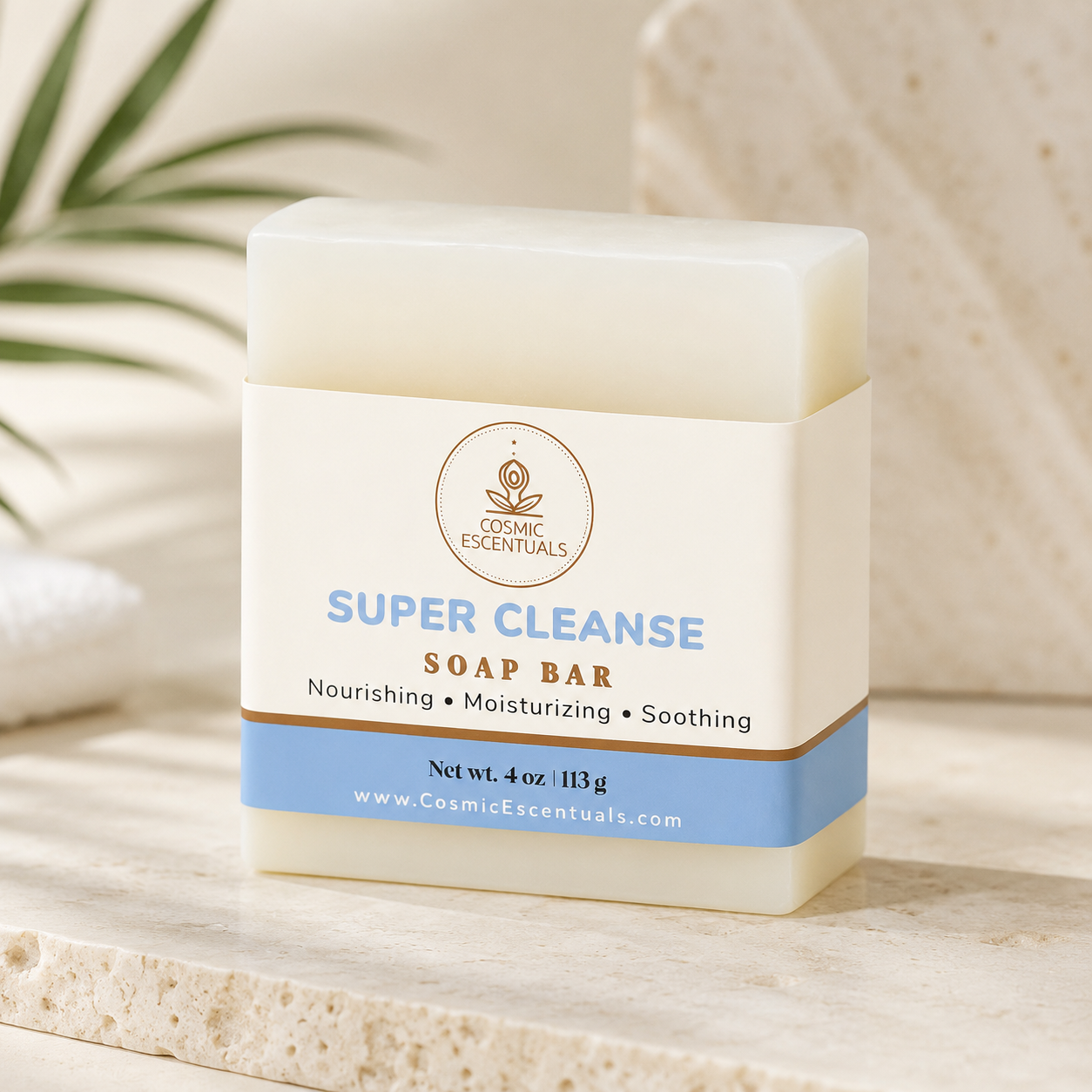 Cosmic Escentuals Super Cleanse handcrafted soap bar – detoxifying skin cleanser