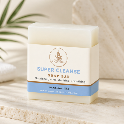 Cosmic Escentuals Super Cleanse handcrafted soap bar – detoxifying skin cleanser