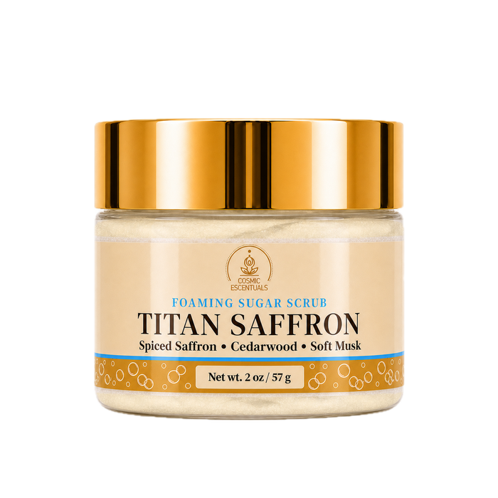 Mini Titan Saffron Foaming Sugar Scrub (2oz)