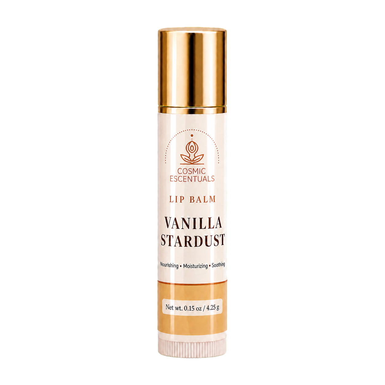 Vanilla Stardust Lip Balm tube, part of the Lip Care Bundle.
