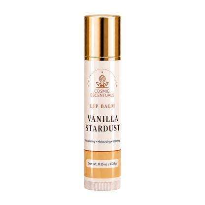 Vanilla Stardust Lip Balm tube, part of the Lip Care Bundle.